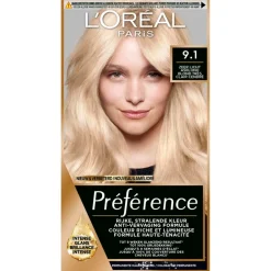 Best Preference L'Oréal Paris Préférence 9.1 Zeer Licht Asblond Permanente Haarkleuring