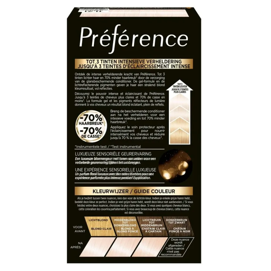Outlet Preference L'Oréal Paris Préférence Le Blonding 11.21 Ultra Licht Parelmoer Asblond Permanente Haarkleuring