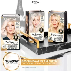 Outlet Preference L'Oréal Paris Préférence Le Blonding 11.21 Ultra Licht Parelmoer Asblond Permanente Haarkleuring