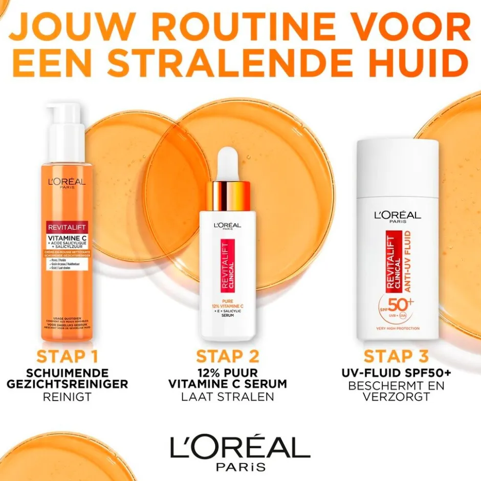 L'Oreal Paris L’Oréal Paris Revitalift Clinical SPF50+ Vitamine C Anti-UV Fluid