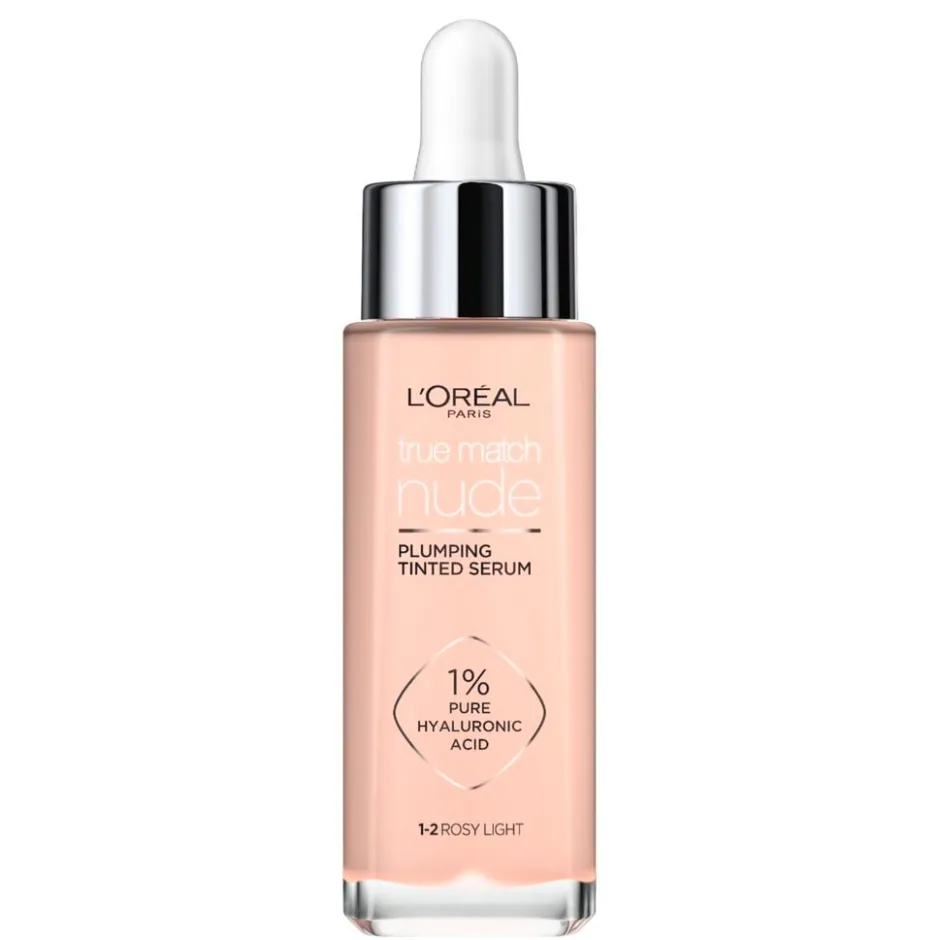 Clearance L'Oreal L'Oréal Paris True Match Nude 1-2 Rosy Light Plumping Tinted Serum