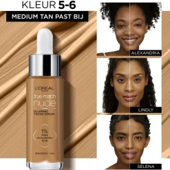 Clearance L'Oreal L'Oréal Paris True Match Nude 5-6 Medium Tan Plumping Tinted Serum