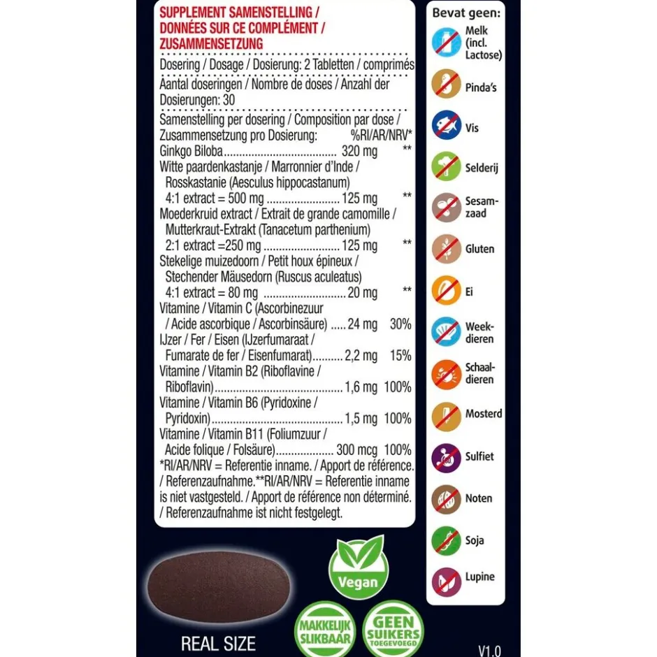 Sale Lucovitaal Bloedcirculatie Support Tabletten