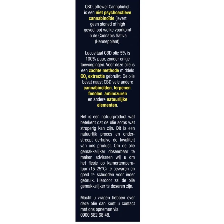 Hot Lucovitaal CBD 5% Olie