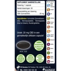 Discount Lucovitaal CBD 20mg 100% Puur Capsules