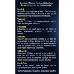 Sale Lucovitaal D-Mannose Cranberry Tabletten