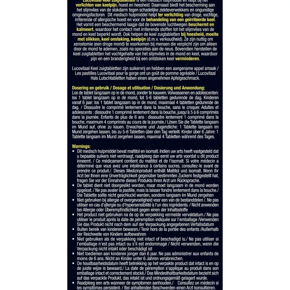 Discount Lucovitaal 2-in-1 Keelpijn Zuigtabletten