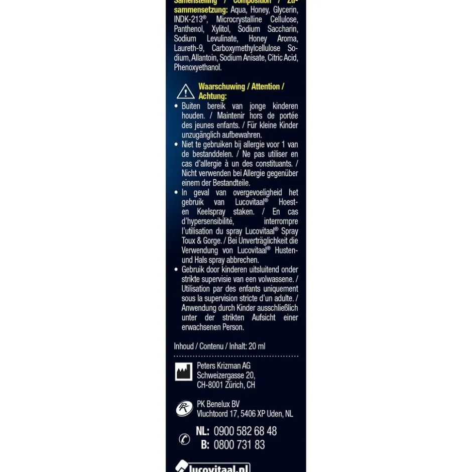 Hot Lucovitaal Keel- & Hoestspray