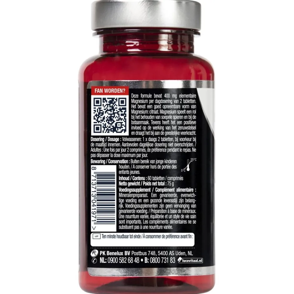 Hot Lucovitaal Magnesium Citraat 400mg Tabletten