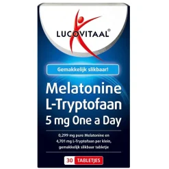 New Lucovitaal Melatonine L-Tryptofaan 5mg Tabletten
