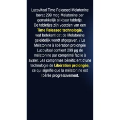 New Lucovitaal Melatonine 299Mcg Time Released Tabletten