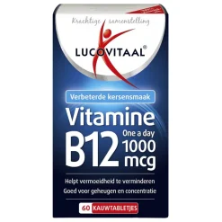 Online Lucovitaal Vitamine B12 1000mcg Kauwtabletjes