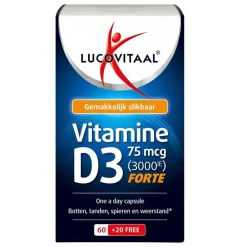 Online Lucovitaal Vitamine D3 75mcg Capsules