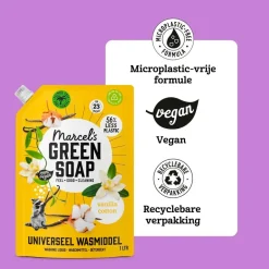 Best Marcel's Green Soap Vanille & Katoen Universeel Wasmiddel Navulling