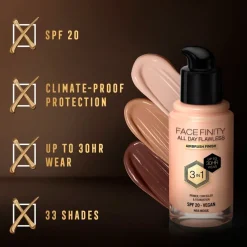 Outlet Max Factor Facefinity All Day Flawless N55 Beige Foundation