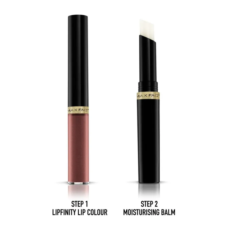 Online Max Factor Lipfinity Lip Colour 350 Essential Brown 2-Step Longlasting Lipstick