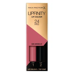Sale Max Factor Lipfinity Lip Colour 020 Angelic 2-Step Longlasting Lipstick