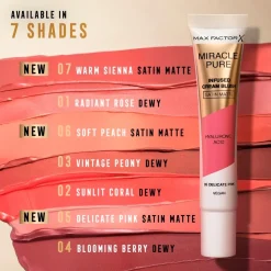 New Max Factor Miracle Pure 05 Delicate Pink Infused Cream Blush