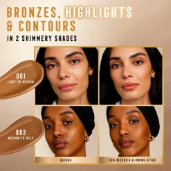 Hot Max Factor Miracle Pure 001 Light-to-Medium Golden Glow Bronzer