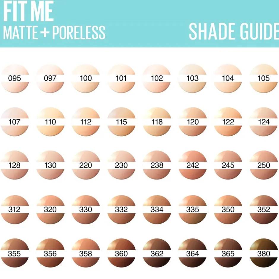 Outlet Maybelline New York Fit Me Matte & Poreless 110 Porcelain Foundation