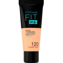 Discount Maybelline New York Fit Me Matte & Poreless 120 Classic Ivory Foundation