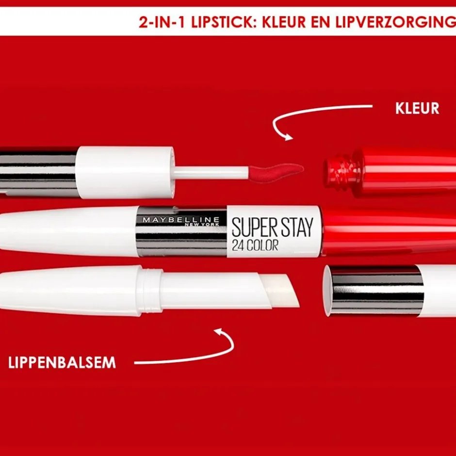Outlet Maybelline New York Superstay 24h 444 Cosmic Coral Lipstick