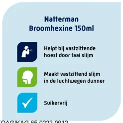 New Natterman Broomhexine Extra Sterk 8mg/5ml Hoestdrank