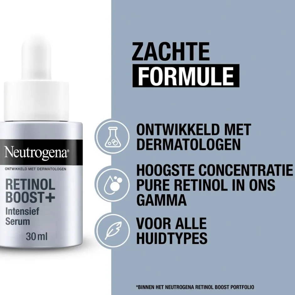 New Neutrogena Anti-Age Retinol Boost+ Parfumvrij Intensief Serum