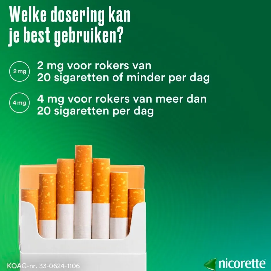 Sale Nicorette Classic 2mg Suikervrije Kauwgom