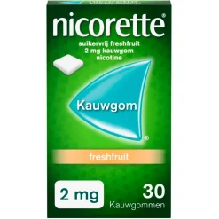 Best Nicorette Fresh Fruit 2mg Suikervrije Kauwgom