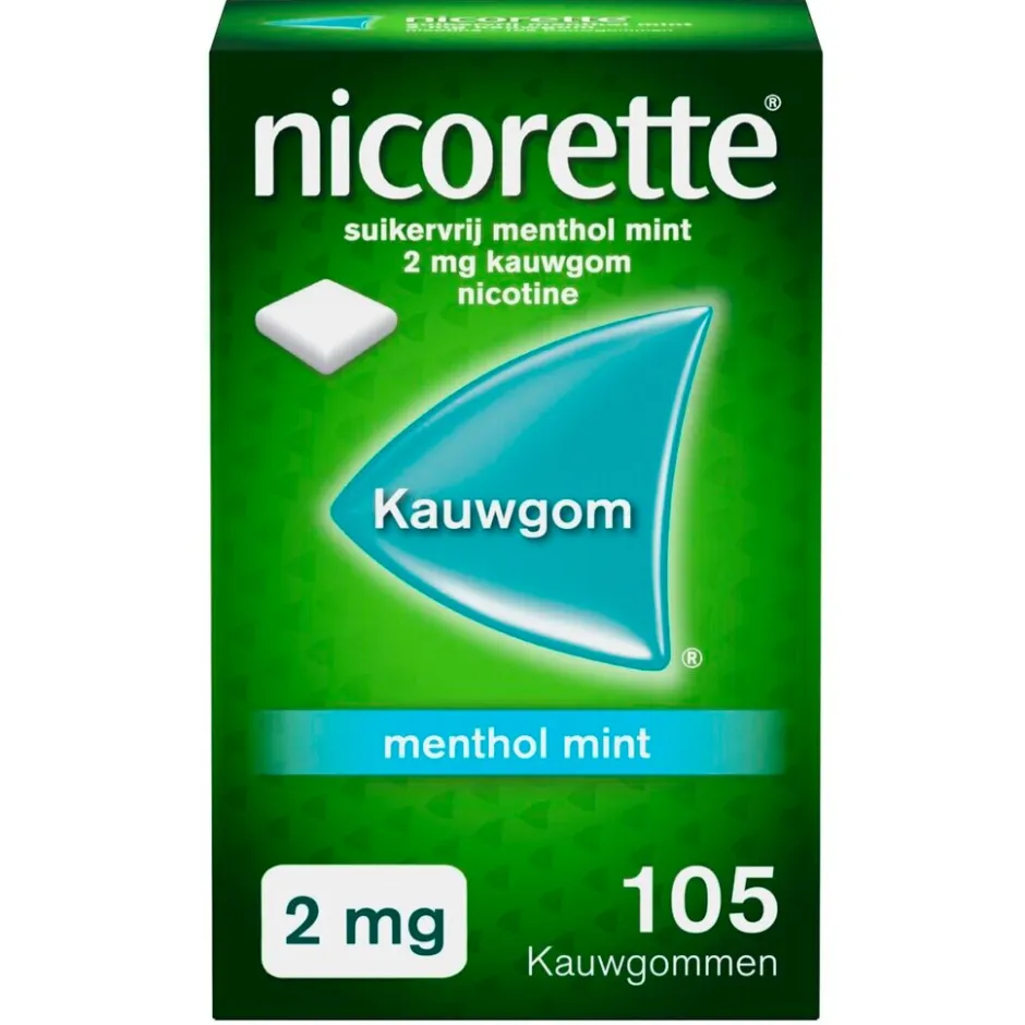 Discount Nicorette Menthol Mint 2mg Suikervrije Kauwgom