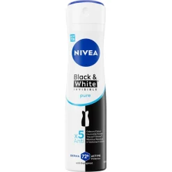 Nivea Black & White Invisible Pure Antitranspirant Spray