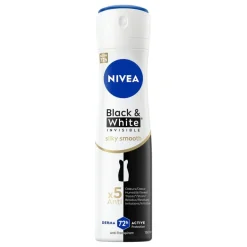 Hot Nivea Black & White Invisible Silky Smooth Antitranspirant Spray