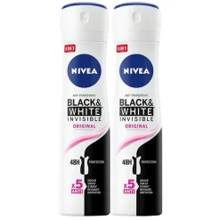 New Nivea Black & White Invisible Original Antitranspirant Spray