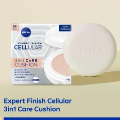 Clearance Nivea Skincare NIVEA Cellular Expert Finish 03 Medium Dark SPF15 3-In-1 Care Cushion Foundation