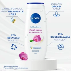 New Nivea Crème Soft Cashmere & Cottonseed Oil Douchecrème