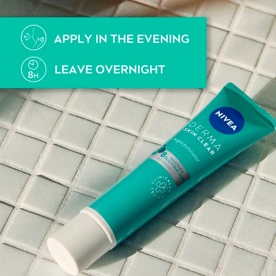 Outlet Nivea Skincare NIVEA Derma Skin Clear Dagelijks Verzorgende Nachtexfoliant