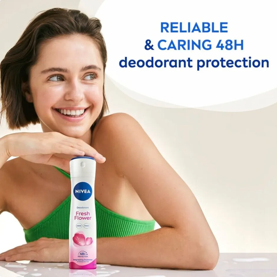 Hot Nivea Fresh Flower Deodorant Spray