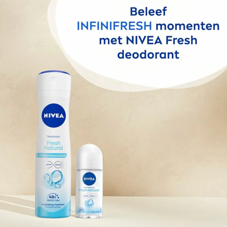 Clearance Nivea Fresh Natural Antitranspirant Roller