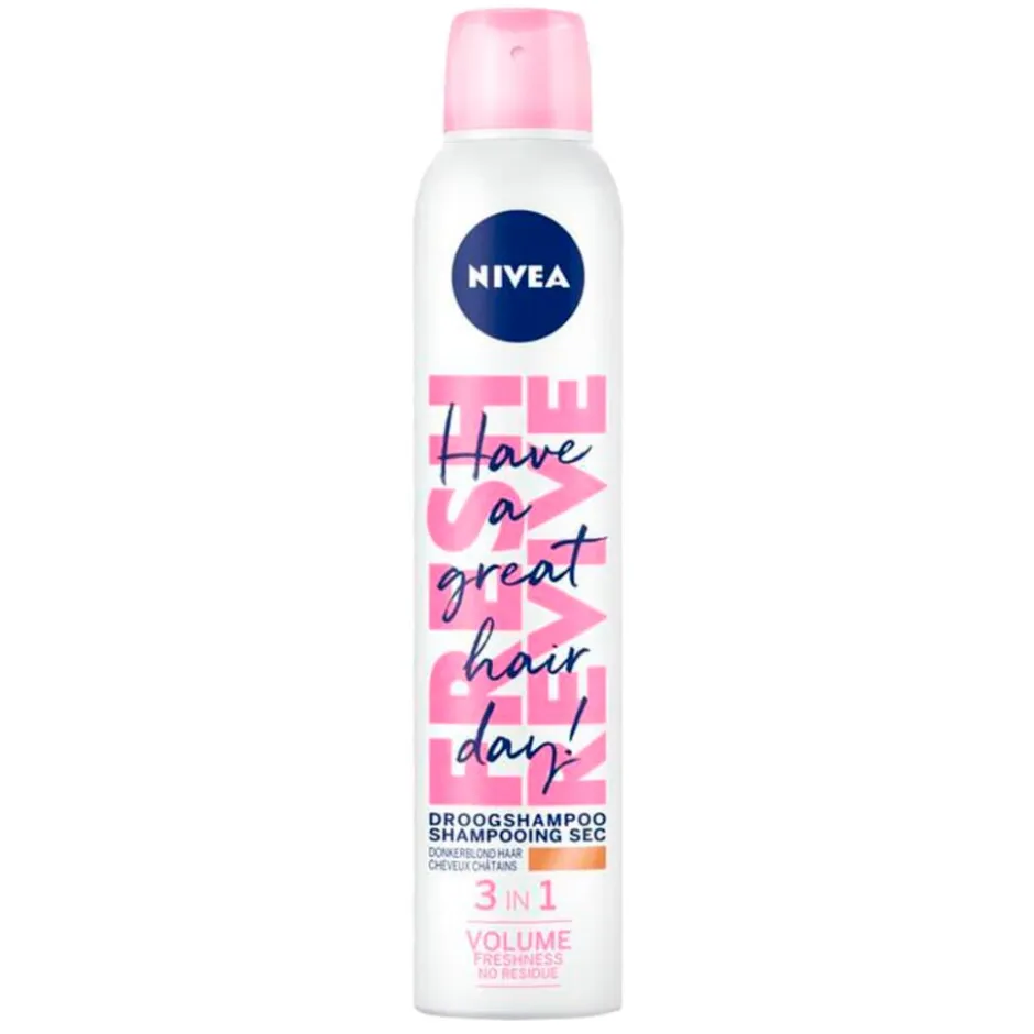 Hot Nivea Fresh Revive 3-in-1 Droogshampoo voor Donkerblond Haar
