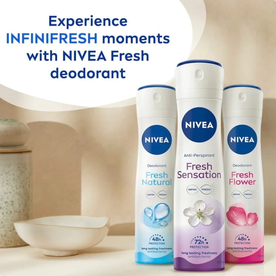 Clearance Nivea Fresh Sensation Deodorant Spray