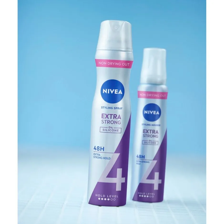New Nivea Hold 4 Extra Strong Styling Mousse