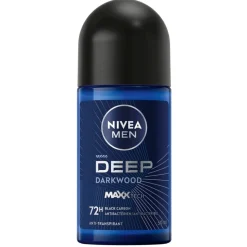 Nivea Men Deep Black Carbon Dark Wood Antitranspirant Roller