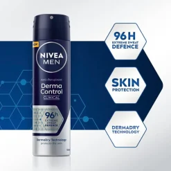 Outlet Nivea Men Derma Dry Control Antitranspirant Spray