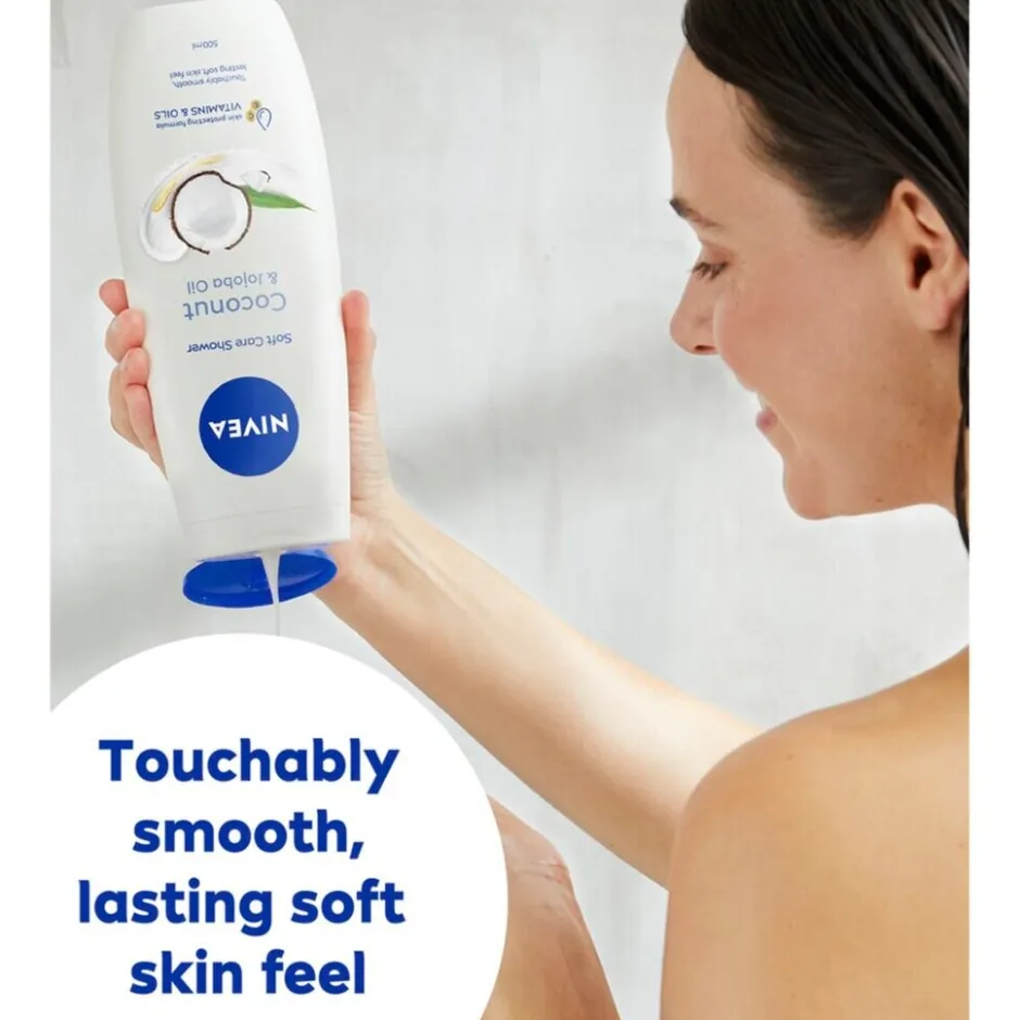 Hot Nivea Soft Care Coconut & Jojoba Oil Showergel
