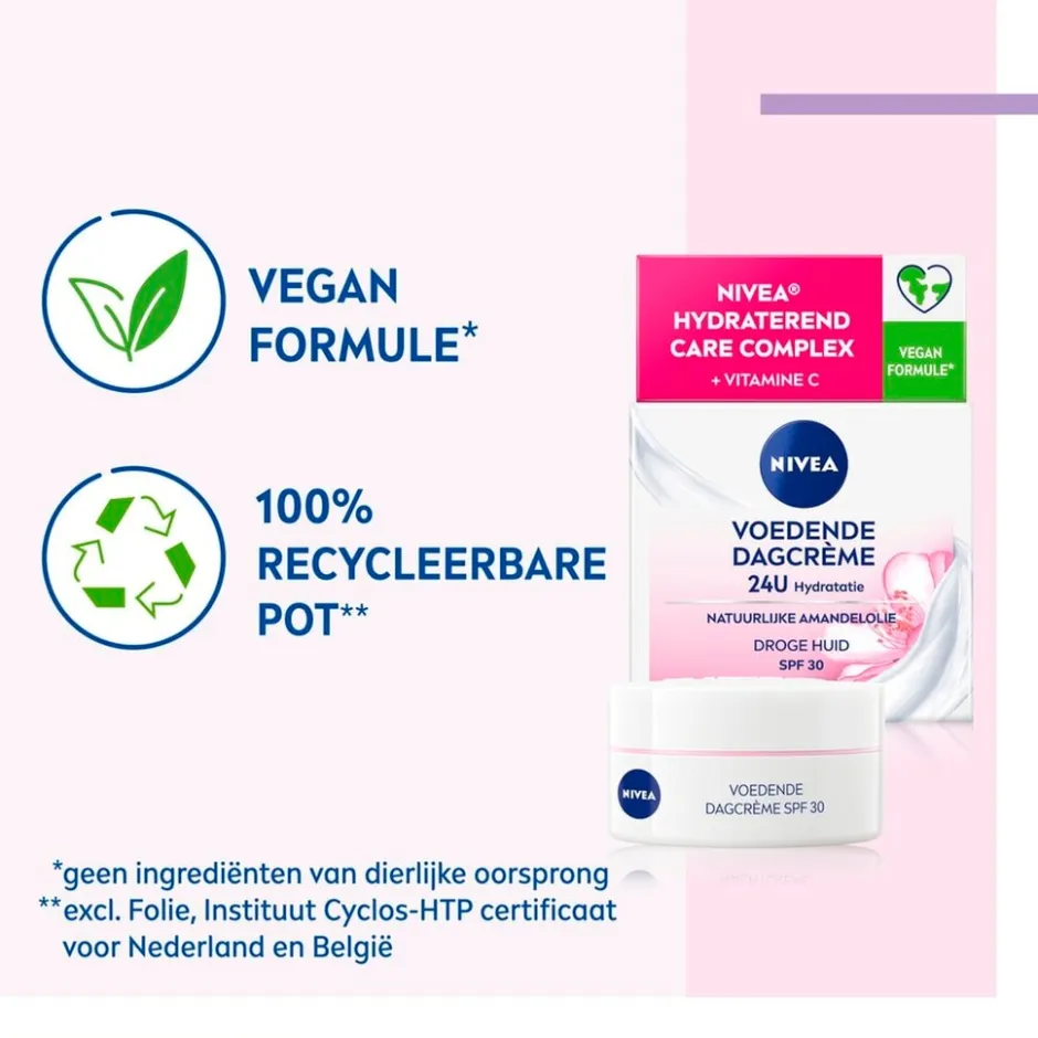 New Nivea Skincare NIVEA SPF30 24H Hydration Voedende Dagcrème