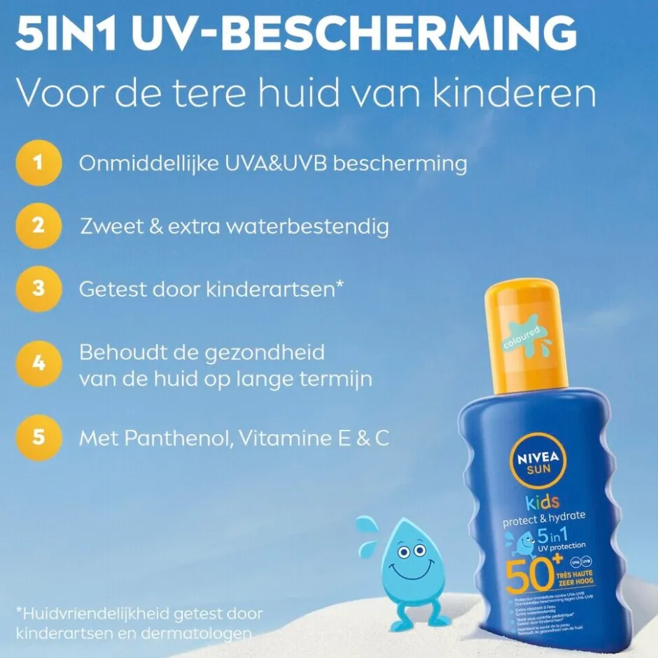 Clearance Nivea Sun Kids Protect & Hydrate SPF50+ Zonnebrandspray