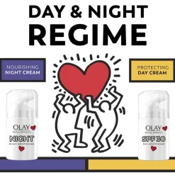 New Olay Total Effects 7-in-1 Nachtcrème Keith Haring Artist Edition