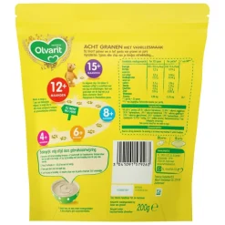 Outlet Olvarit 12+M Acht Granen Vanille Ontbijtpap