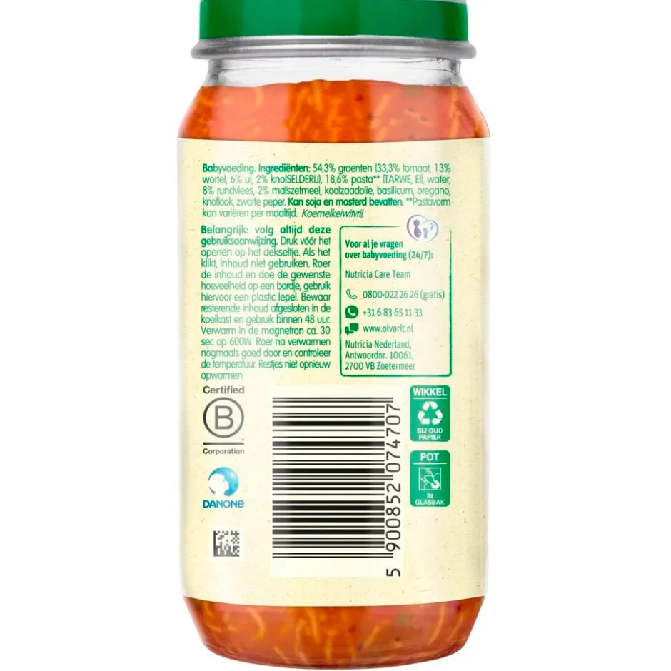 Hot Olvarit 15+M Spaghetti Bolognese Maaltijdpotje